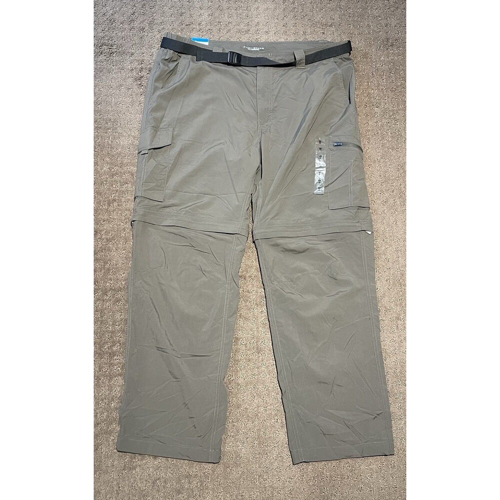 NWT COLUMBIA Convertible Pants Men's 40x32 Brown Omni-Shade Silver Ridge Outdoor